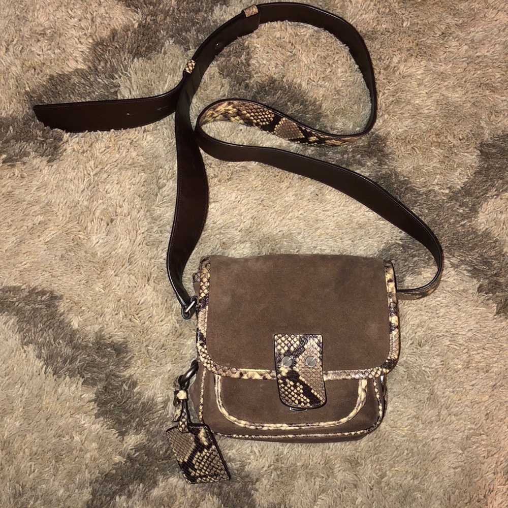 Michael Kors Snakeskin Crossbody messenger bag